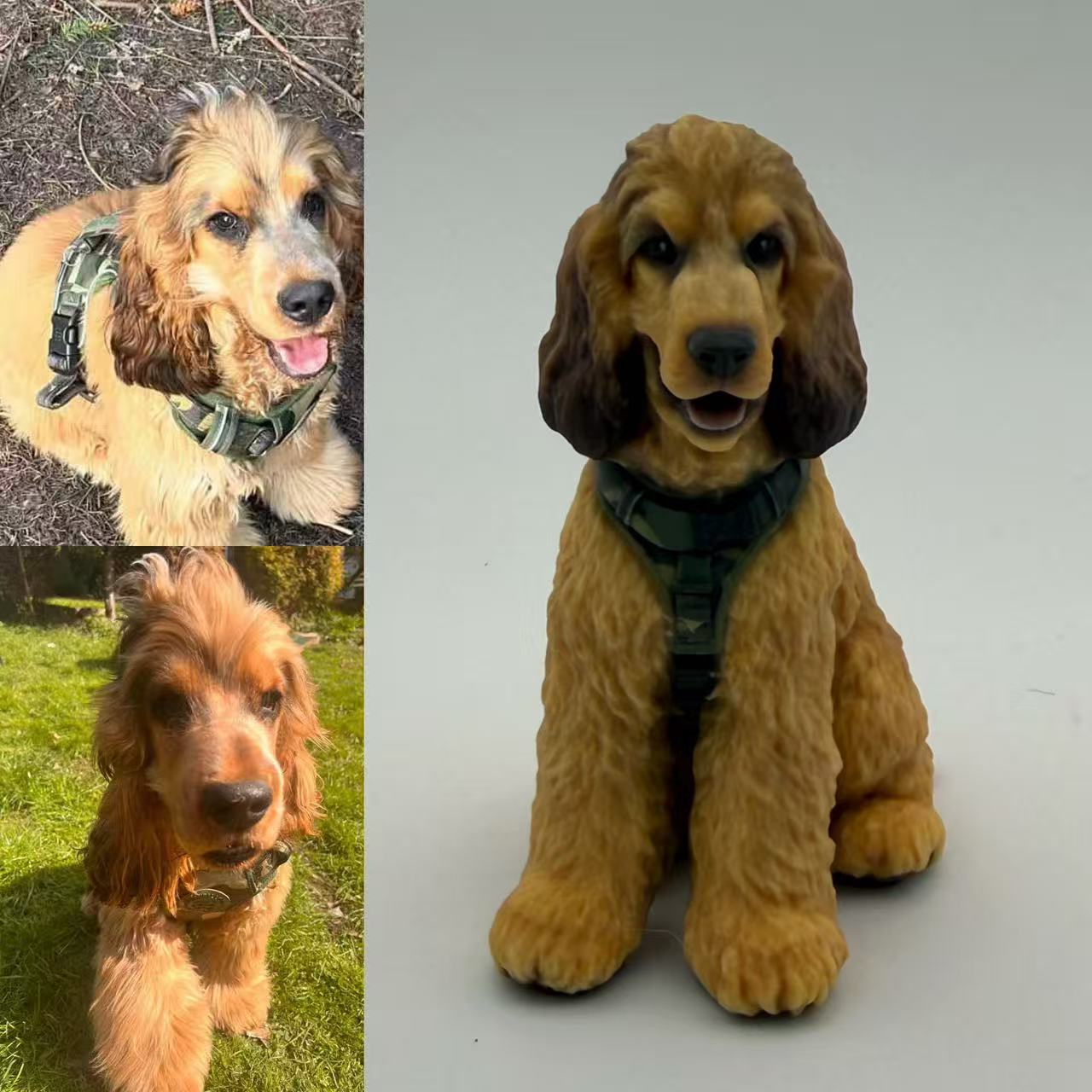 Custom Pet Sculpture Order | Handcrafted Dog & Cat Keepsake | Upload Your Photos