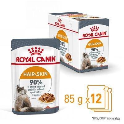 Royal Canin Hair & Skin in Gravy Pouches 85g