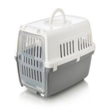 Savic Zephos 1 Plast Pet Carrier Wh/Gry 48x31.5x30