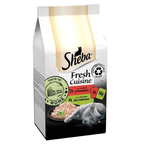 Sheba Fresh Cuisine Taste of Rome Turkey & Chicken & Poultry in Gravy Pouches 50g