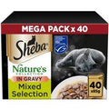 Sheba Natures Collection Cat Food Pouch Mixed Selection in Gravy 40pk