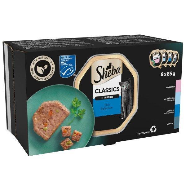 Sheba Tray Classic Ocean Coll 8x85g
