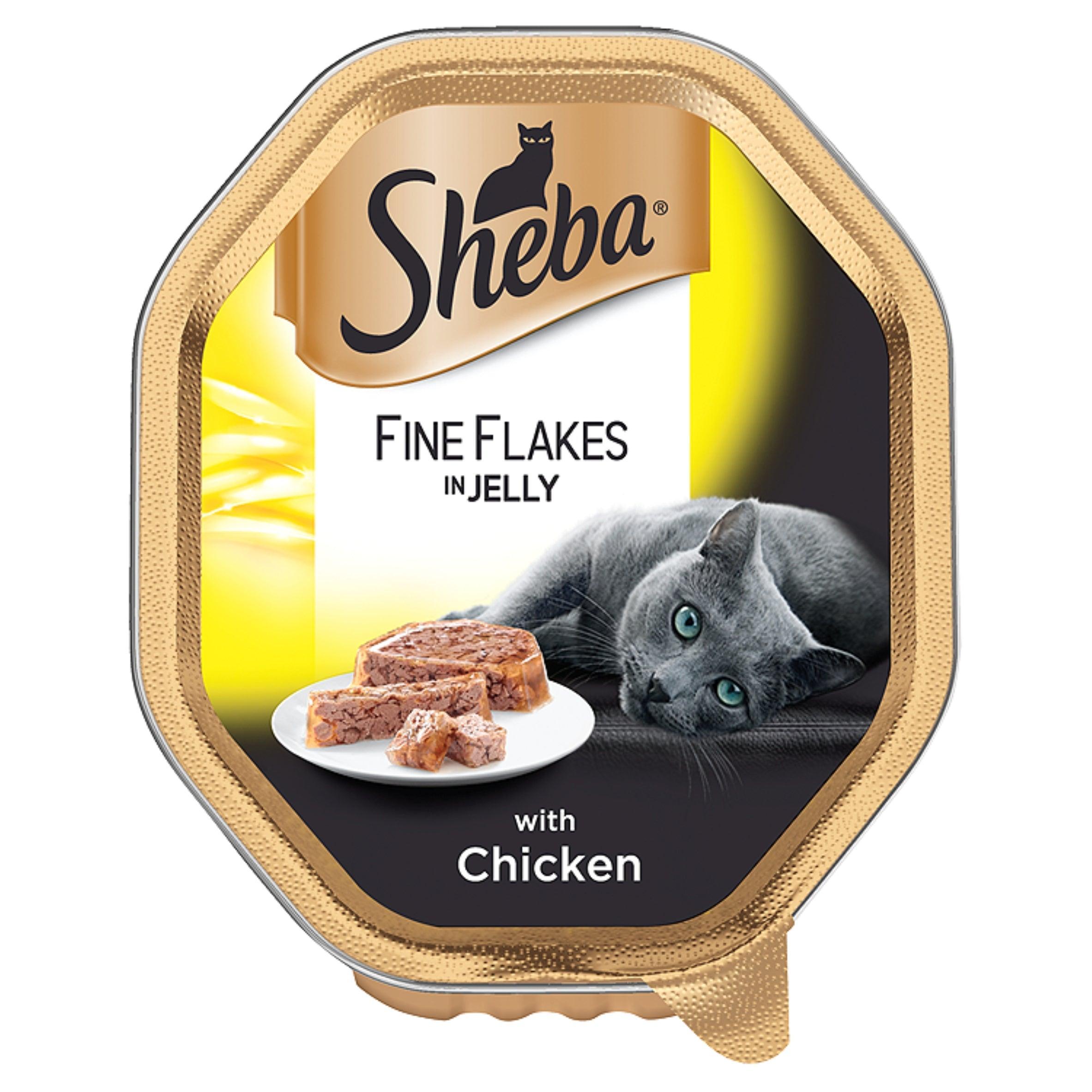 Sheba Tray Fine Flakes Chick CIJ 85g