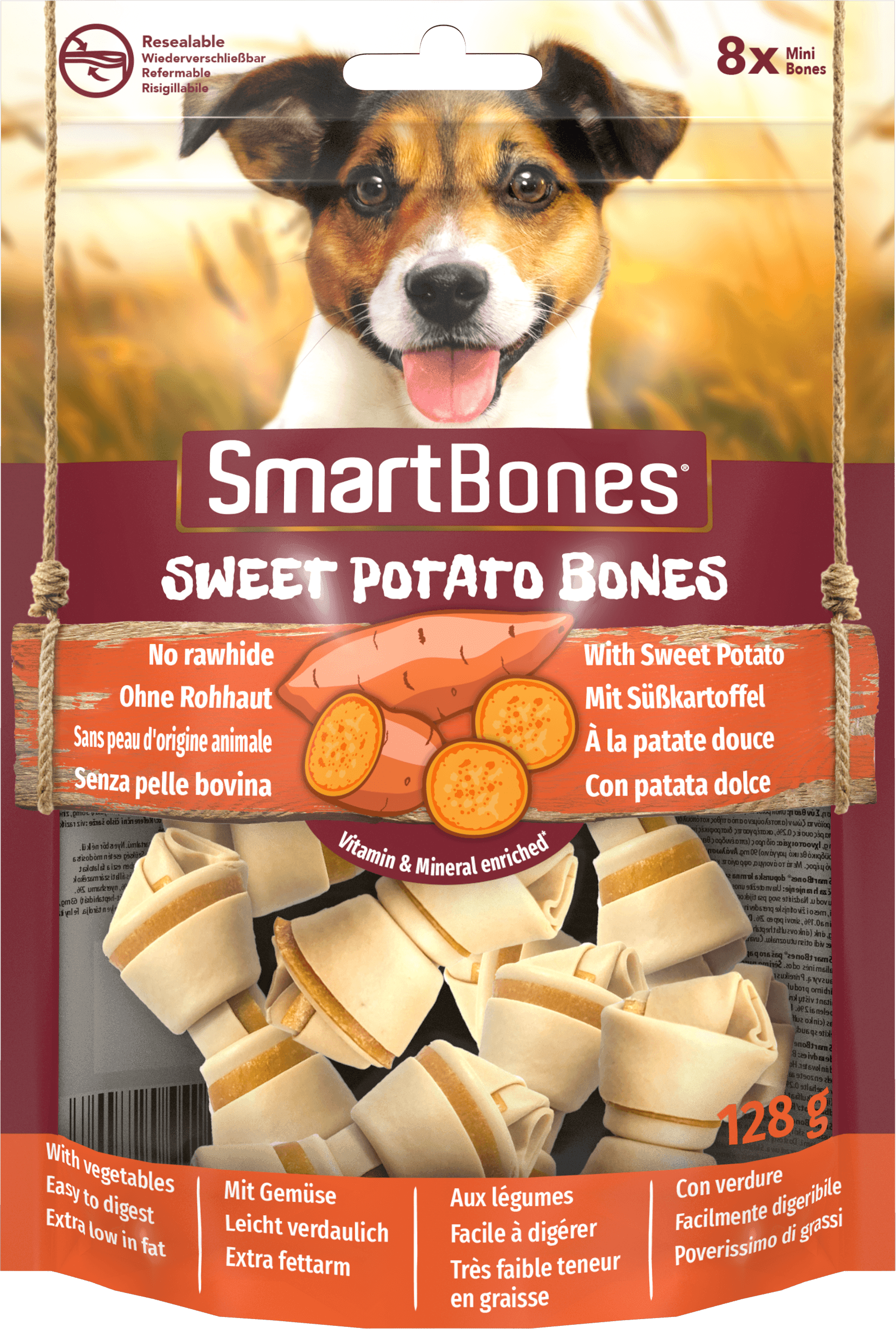 SmartBones Sweet Potato Mini 8pc
