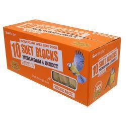 Suet To Go High Energy Mealworm Suet Cakes - 10 Pack Value