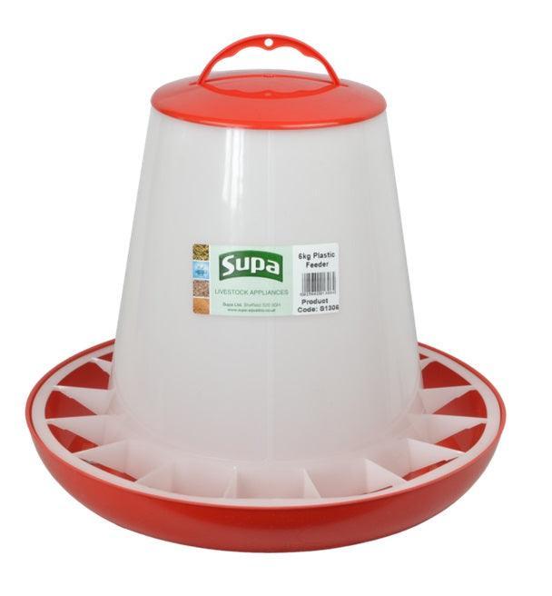 Supa Red & White Poultry Feeder 6kg