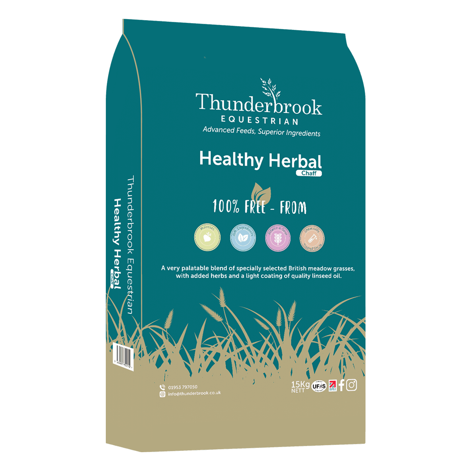 Thunderbrook Equestrian Healthy Herbal Chaff 15kg