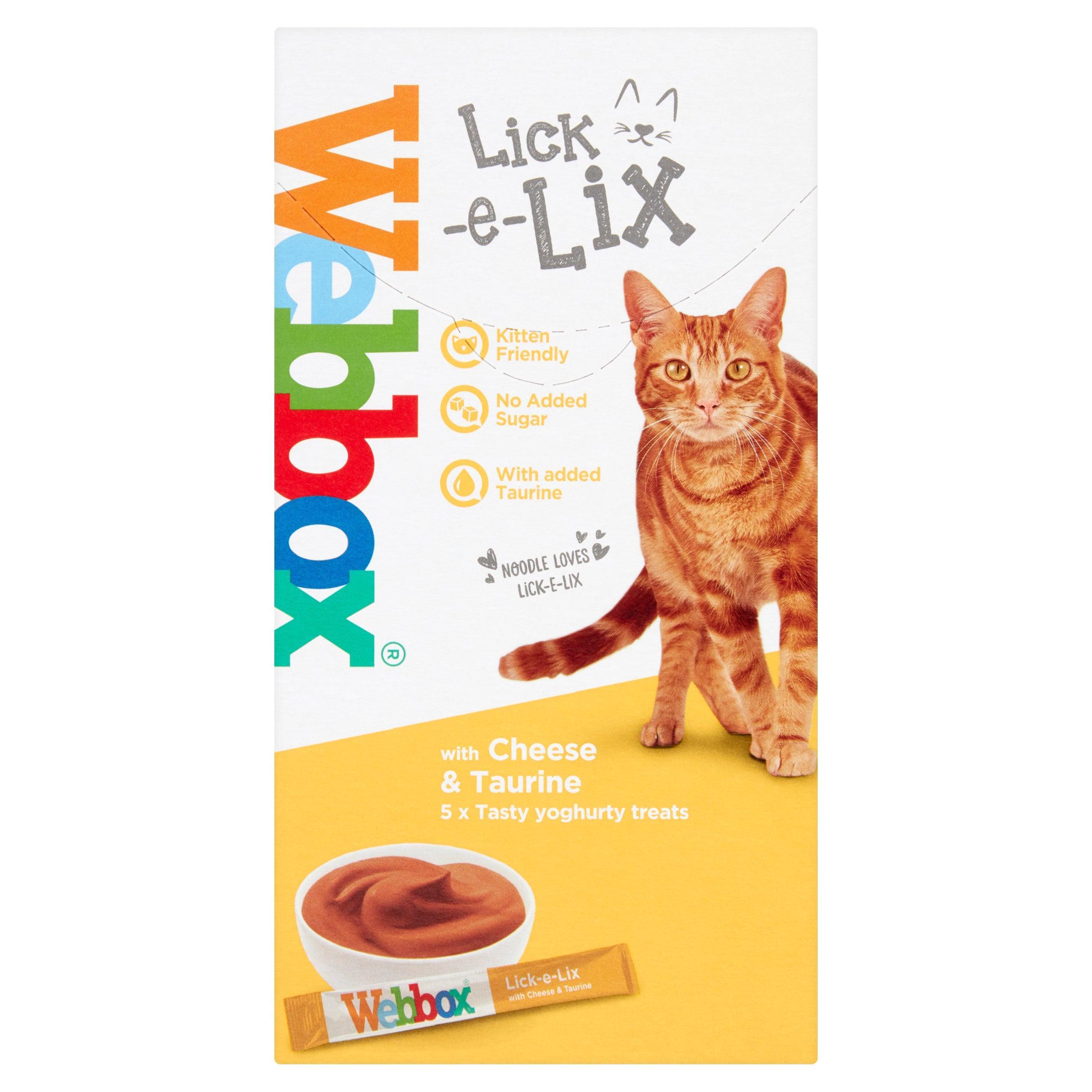 Webbox Lick e Lix Cream Cheese & Taurine 5x15g