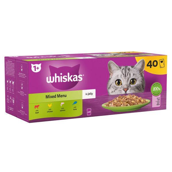 Whiskas Adult 1+ Mixed Menu in Jelly Pouches 85g