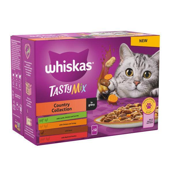 Whiskas Adult 1+ Tasty Mix Country Collection in Gravy 12x85g