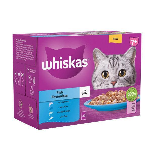 Whiskas Senior 7+ Fish Favourites in Jelly 12x85g