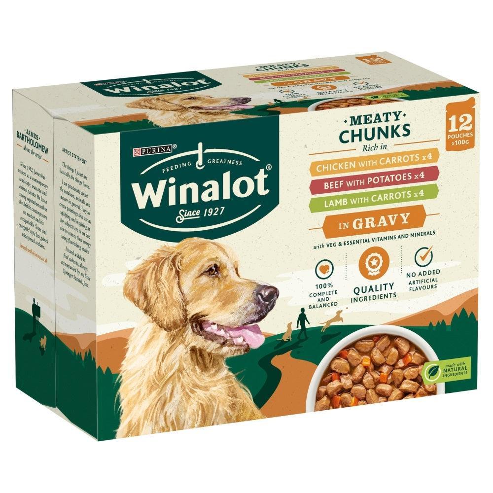 Winalot Adult Meaty Chunks in Gravy 12x100g