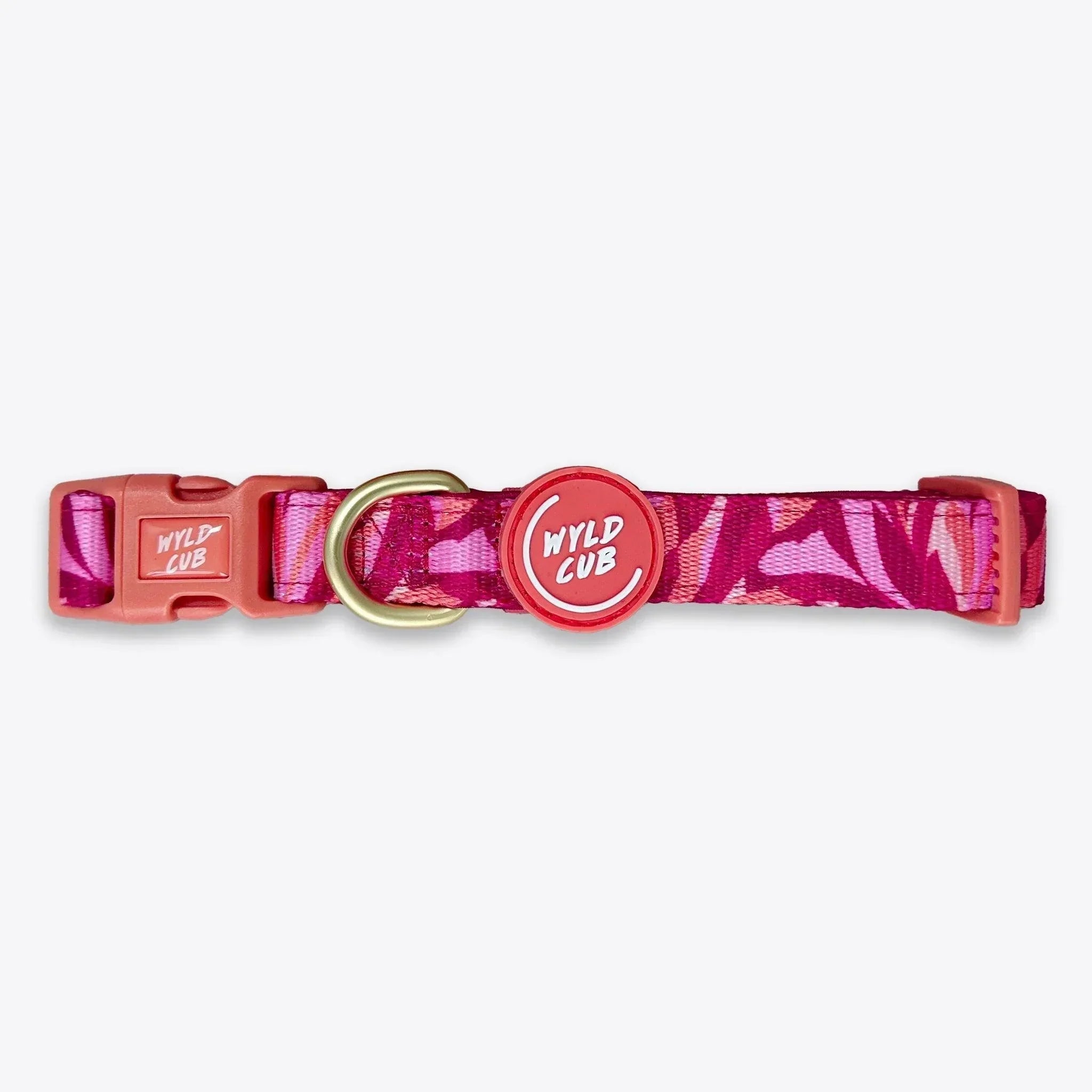 Wyld Cub - Adjustable Dog Collar: Kew Honeysuckle