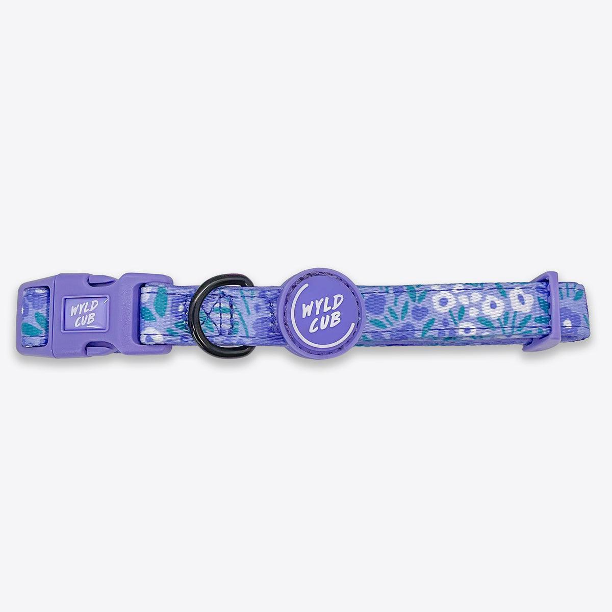 Wyld Cub - Adjustable Dog Collar: Notting Hill Wisteria