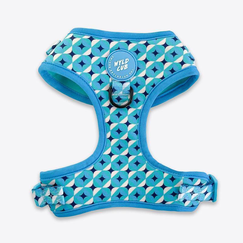 Wyld Cub - Adjustable Dog Harness: Knightsbridge Azure
